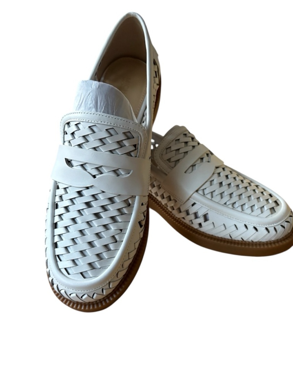 Michael Michael Kors Woman’s  Leather Loafers in White